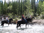 Paardrijden in de Rocky Mountains