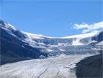 Gletsjer in de Rocky Mountains